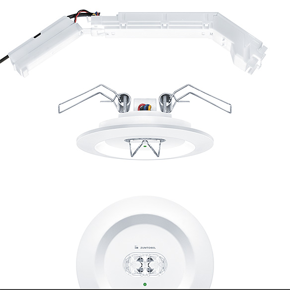 ZUMTOBEL – RESCLITE PRO MRCR recessed ceiling IP20-40 ESCAPE Acil Aydınlatma & Yönlendirme Armatürü